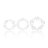 Get Lock Lot de 3 Cockrings Balls Clear